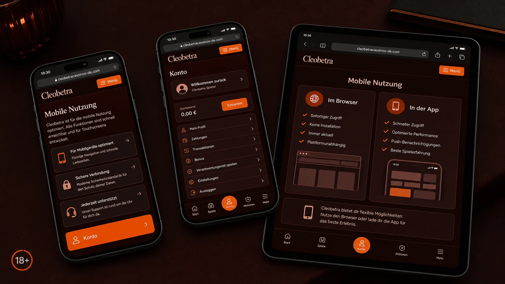 Mobile Nutzung von Cleobetra